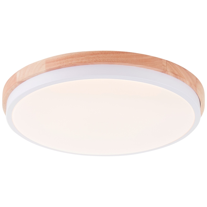 Brilliant - Dimbare LED Plafondlamp BAARLO LED/24W/230V diameter 35 cm wit/rubber vijg - FSC gecertificeerd