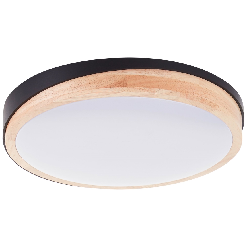 Brilliant - Dimbare LED Plafondlamp BAARLO LED/24W/230V diameter 35 cm zwart/rubber vijg - FSC gecertificeerd