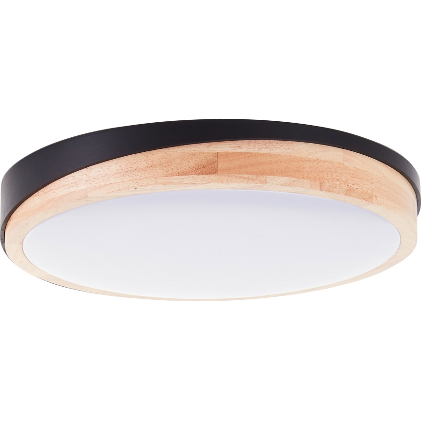 Brilliant - Dimbare LED plafondlamp BAARLO LED/24W/230V diameter 35 cm zwart/rubber vijg
