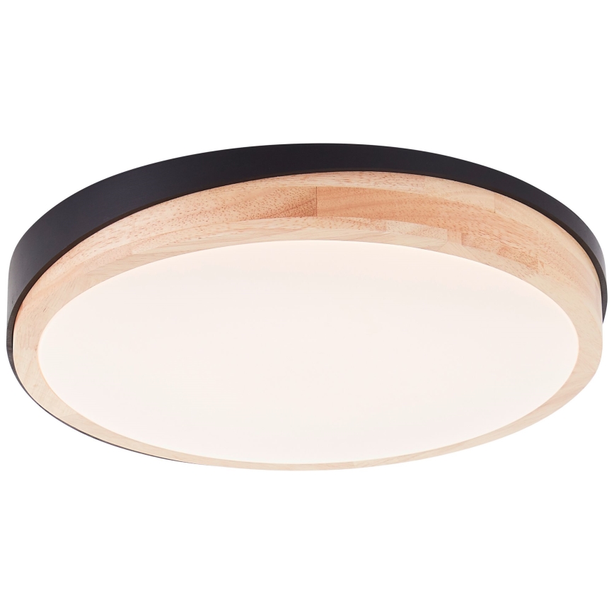 Brilliant - Dimbare LED plafondlamp BAARLO LED/24W/230V diameter 35 cm zwart/rubber vijg