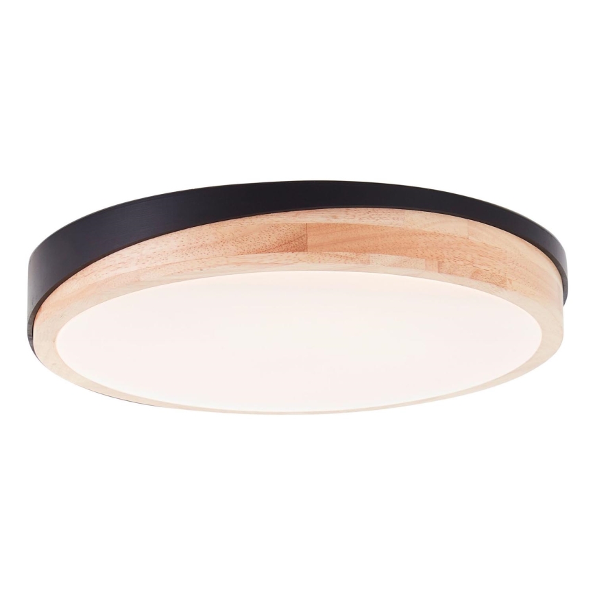 Brilliant - Dimbare LED plafondlamp BAARLO LED/24W/230V diameter 35 cm zwart/rubber vijg