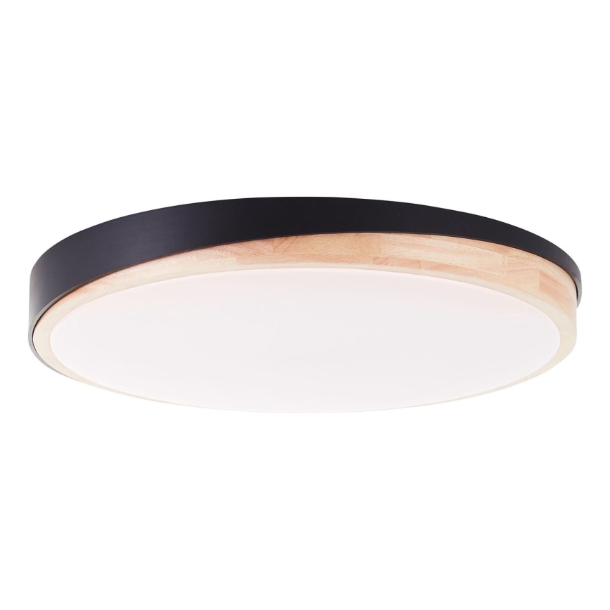 Brilliant - Dimbare LED plafondlamp BAARLO LED/36W/230V 3000-6500K diameter 50 cm zwart/rubber vijg + afstandsbediening