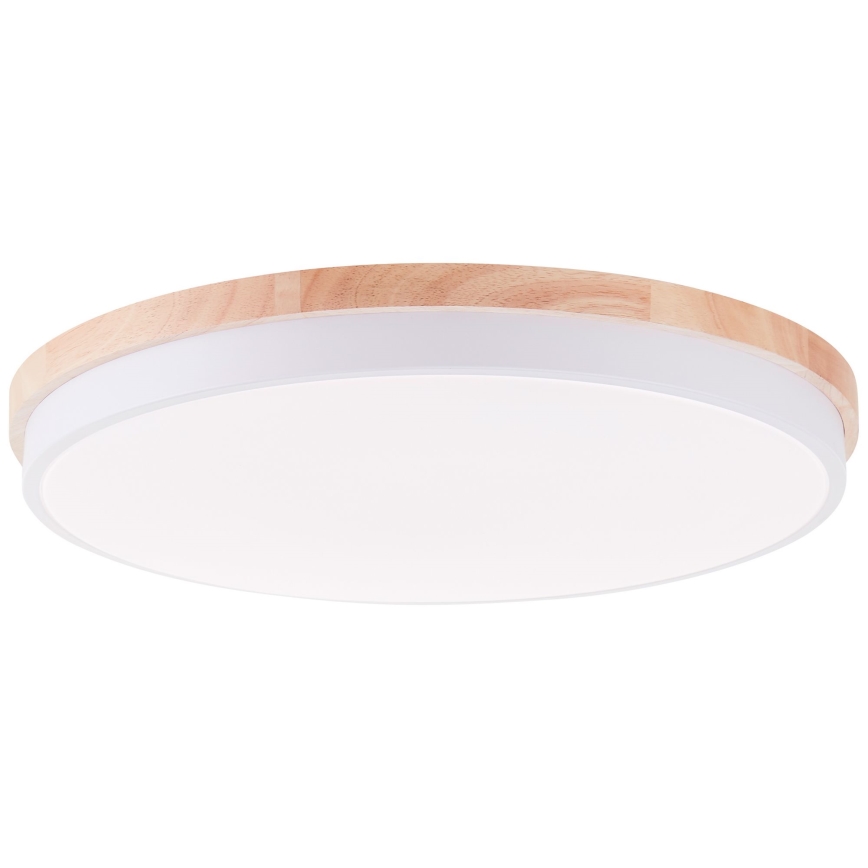 Brilliant - Dimbare LED Plafondlamp BAARLO LED/36W/230V 3000-6500K diameter 50 cm wit/rubber vijg + afstandsbediening - FSC gecertificeerd