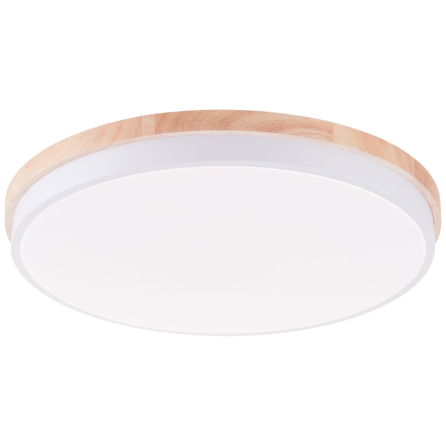Brilliant - Dimbare LED Plafondlamp BAARLO LED/36W/230V 3000-6500K diameter 50 cm wit/rubber vijg + afstandsbediening - FSC gecertificeerd