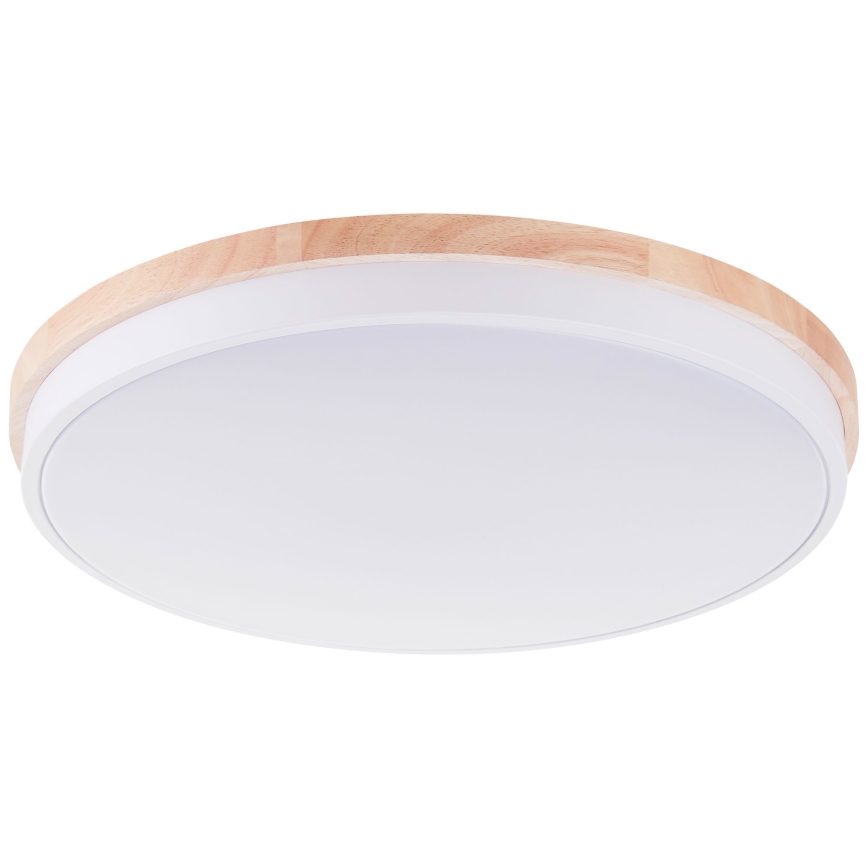 Brilliant - Dimbare LED Plafondlamp BAARLO LED/36W/230V 3000-6500K diameter 50 cm wit/rubber vijg + afstandsbediening - FSC gecertificeerd