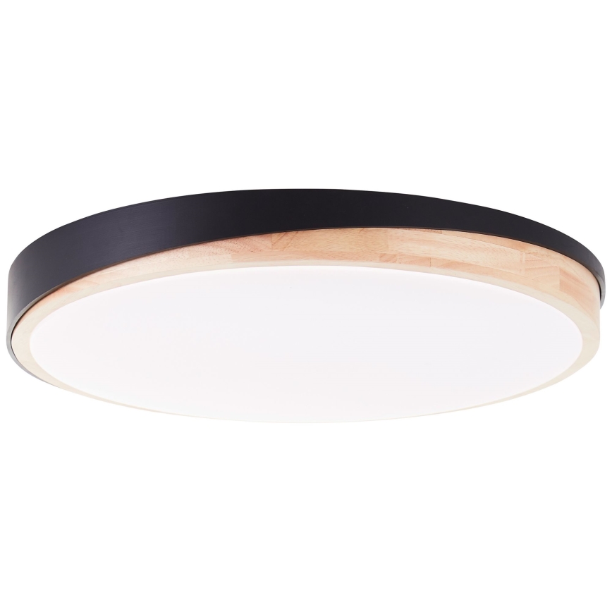 Brilliant - Dimbare LED Plafondlamp BAARLO LED/36W/230V 3000-6500K diameter 50 cm zwart/rubber vijg + afstandsbediening - FSC gecertificeerd