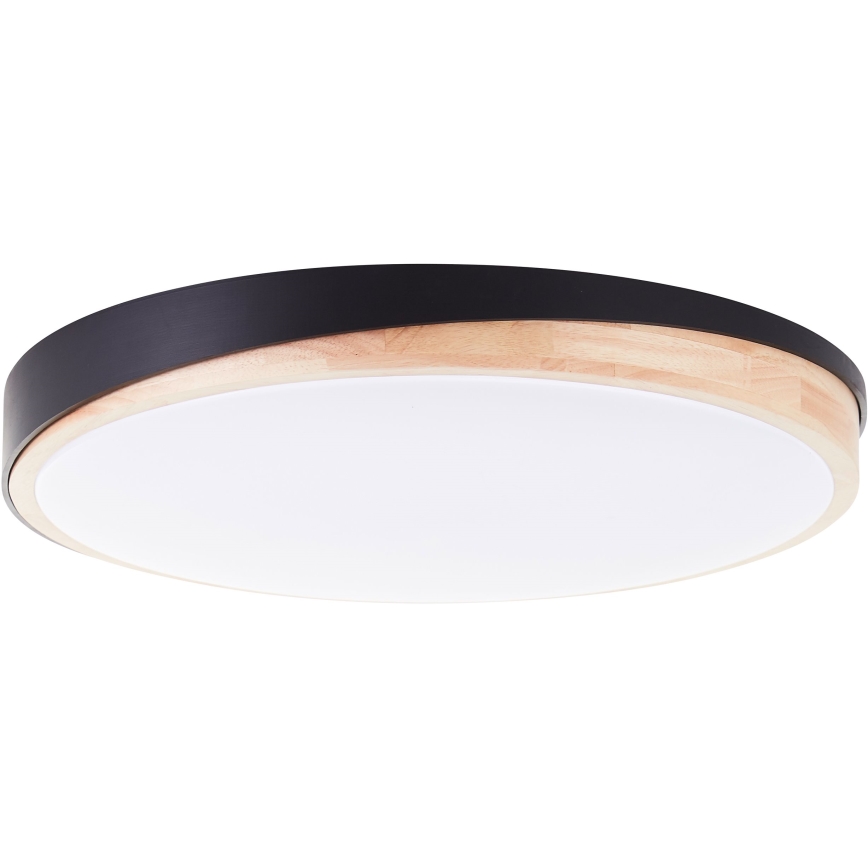 Brilliant - Dimbare LED Plafondlamp BAARLO LED/36W/230V 3000-6500K diameter 50 cm zwart/rubber vijg + afstandsbediening - FSC gecertificeerd