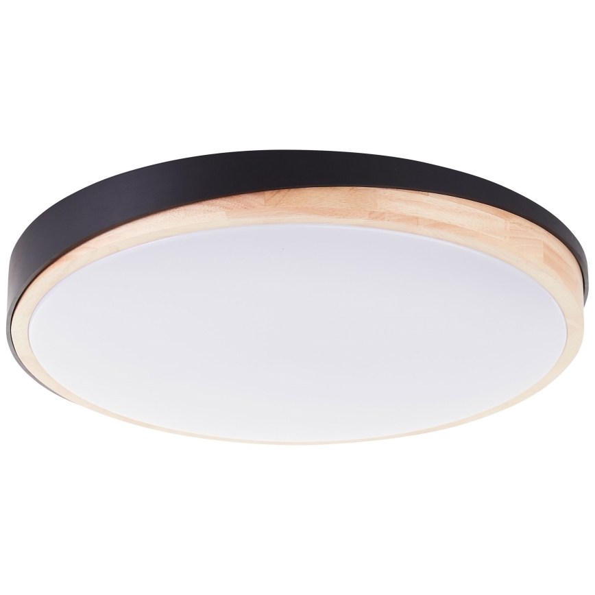 Brilliant - Dimbare LED Plafondlamp BAARLO LED/36W/230V 3000-6500K diameter 50 cm zwart/rubber vijg + afstandsbediening - FSC gecertificeerd