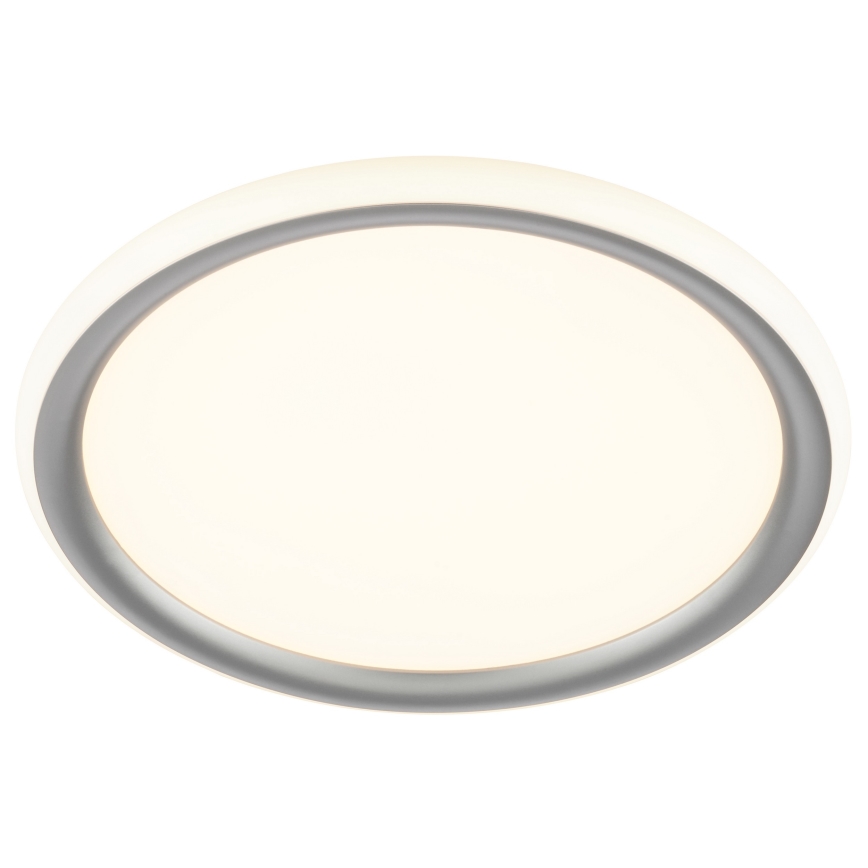 Brilliant - Dimbare LED-plafondlamp CARLOZ LED/16W/230V Ø 30 cm wit/grijs