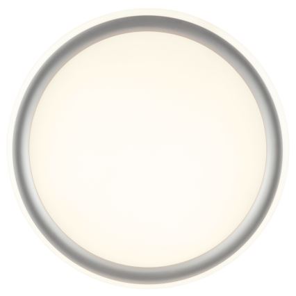 Brilliant - Dimbare LED-plafondlamp CARLOZ LED/16W/230V Ø 30 cm wit/grijs