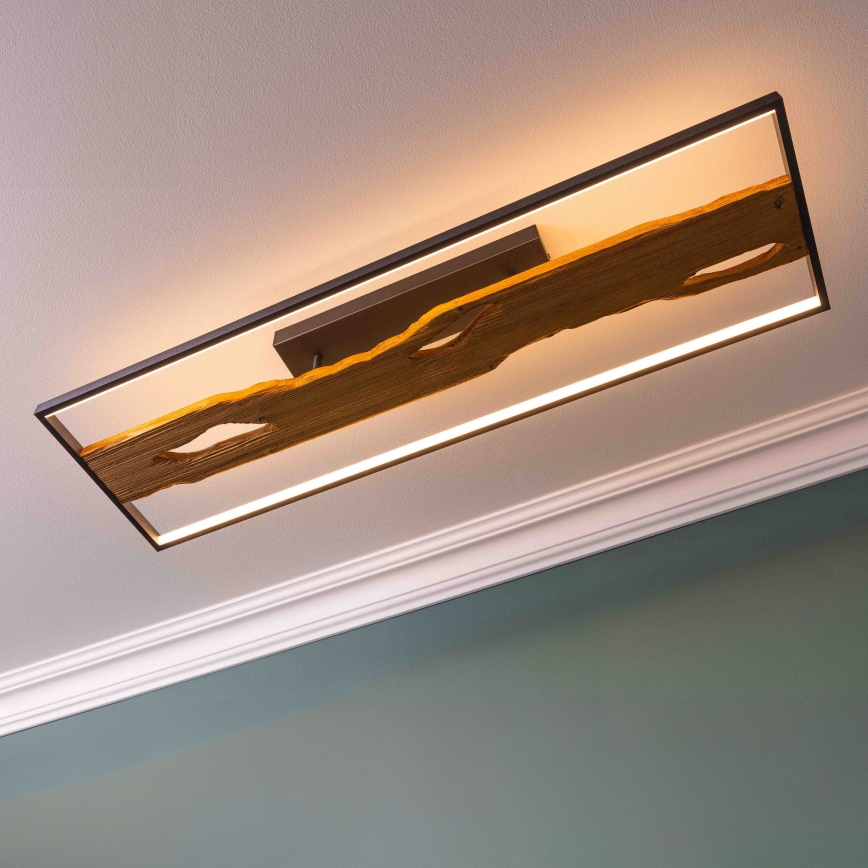 Brilliant - Dimbare LED plafondlamp CHAUMONT LED/48W/230V rubber vijg