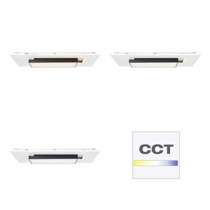Brilliant - Dimbare LED plafondlamp HUTSON LED/60W/230V 3000-7100K 50x80 cm wit + afstandsbediening