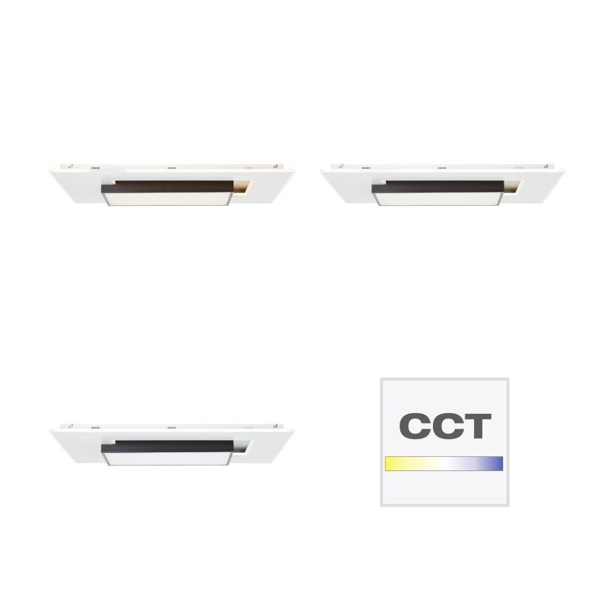 Brilliant - Dimbare LED plafondlamp HUTSON LED/60W/230V 3000-7100K 50x80 cm wit + afstandsbediening