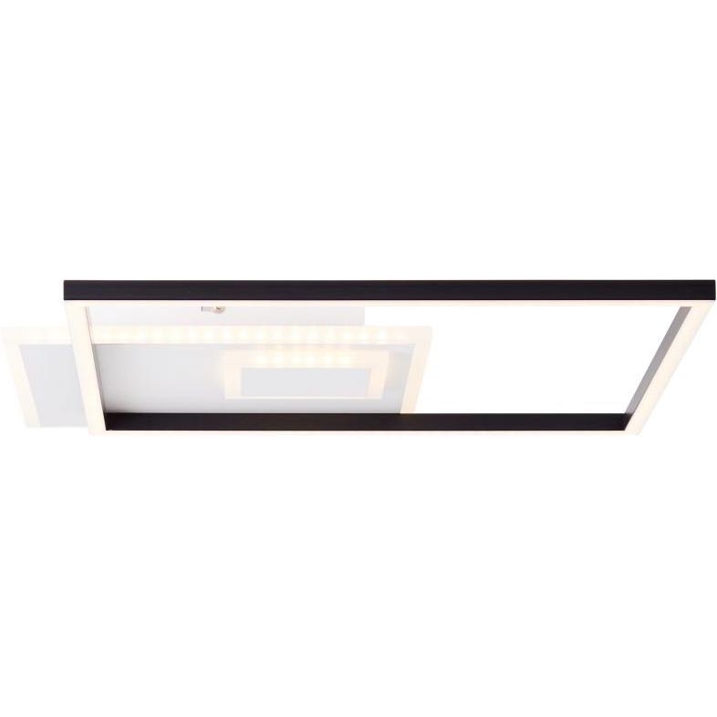 Brilliant - Dimbare LED Plafondlamp IORGO LED/40W/230V 3000K 43,5x43,5 cm wit/zwart