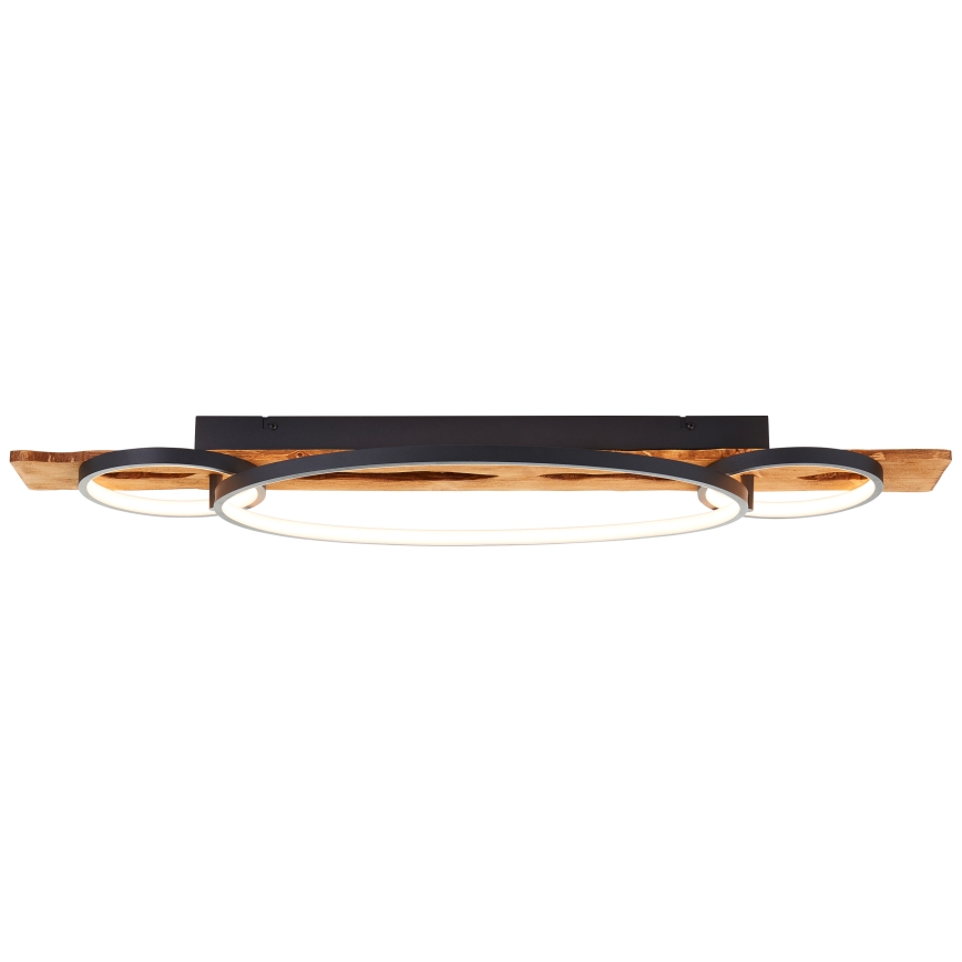 Brilliant - Dimbare LED-plafondlamp PIRUS LED/40W/230V 30x90 cm rubberhout