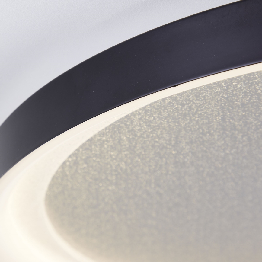 Brilliant - Dimbare LED plafondlamp QUITO LED/30W/230V 3000K diameter 42 cm zwart