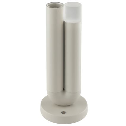 Brilliant - SAYU LED dimbare oplaadbare tafellamp voor buiten met aanraakbediening LED/2,5W/5V 2700K 2600 mAh IP44 grijs