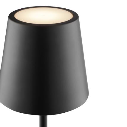 Brilliant - LED-dimbare oplaadbare tafellamp voor buiten met aanraakbediening ELORA LED/2,5W/5V 2700K 2600 mAh IP44 zwart