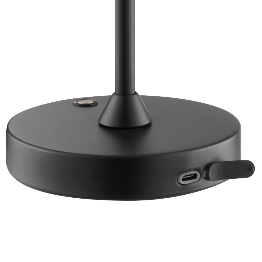 Brilliant - LED-dimbare oplaadbare tafellamp voor buiten met aanraakbediening ELORA LED/2,5W/5V 2700K 2600 mAh IP44 zwart