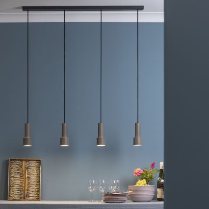 Brilliant - Hanglamp aan een koord CADIZ 4xGU10/10W/230V brons