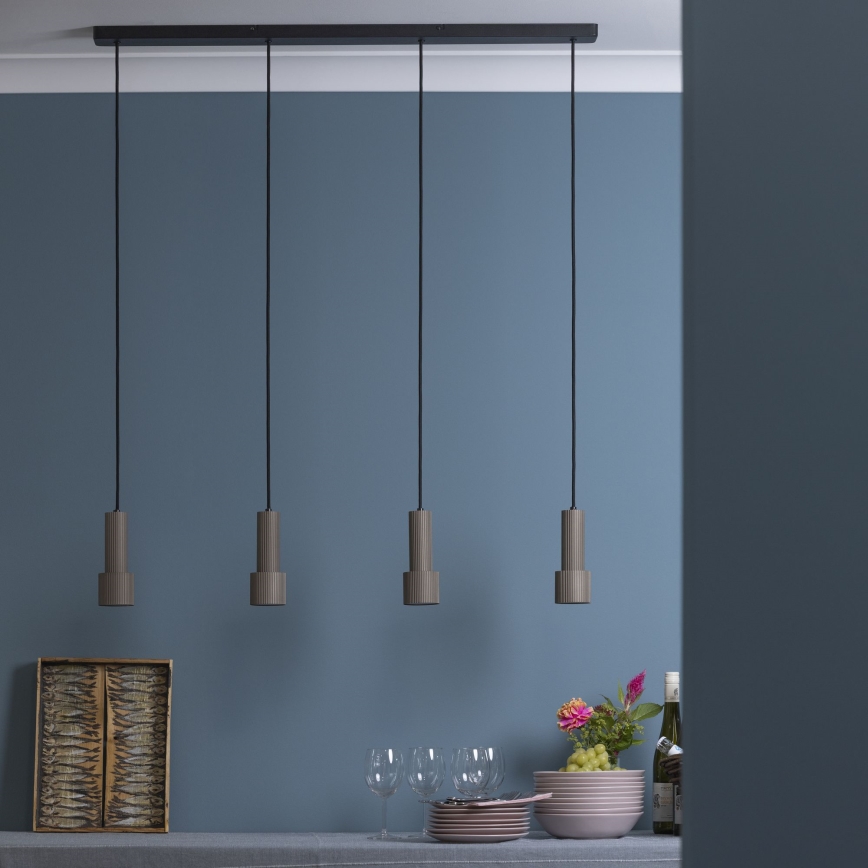Brilliant - Hanglamp aan een koord CADIZ 4xGU10/10W/230V brons