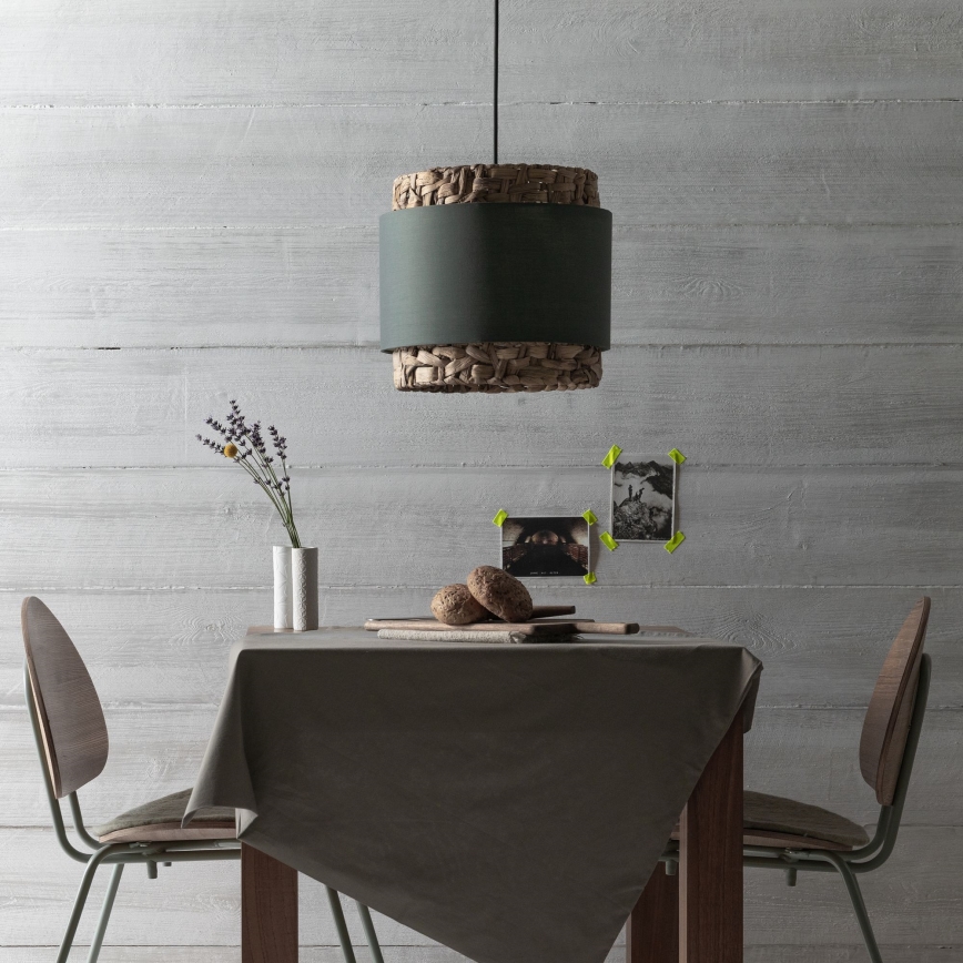 Brilliant - Hanglamp aan een koord WATERLILLY 1xE27/60W/230V diameter 35 cm grijs