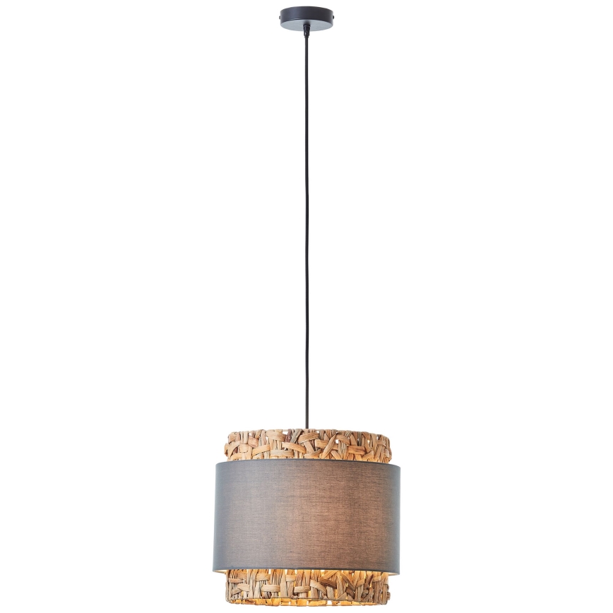 Brilliant - Hanglamp aan een koord WATERLILLY 1xE27/60W/230V diameter 35 cm grijs