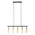 Brilliant - Hanglamp aan kabel 5xE27/28W/230V zwart/bamboe