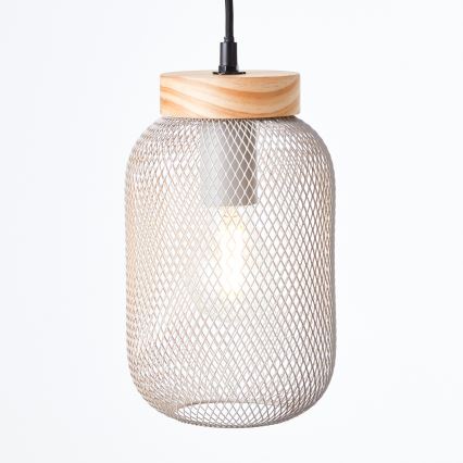 Brilliant - Hanglamp aan kabel GIADA 1xE27/40W/230V Ø 16 cm grijs