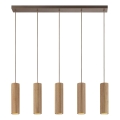 Brilliant - Hanglamp aan kabel LAKEWOOD 5xGU10/10W/230V bruin