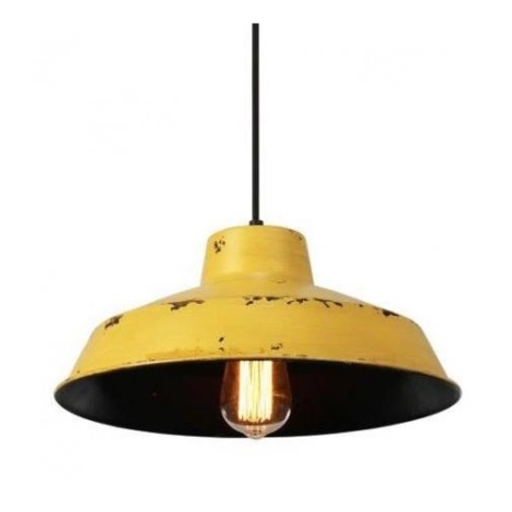Brilliant - Hanglamp aan koord DESERT 1xE27/60W/230V geel