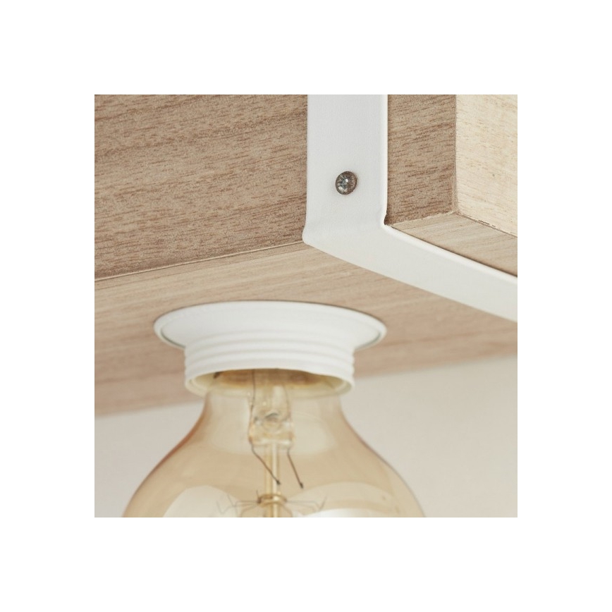 Brilliant - Hanglamp aan koord WHITEWOOD 5xE27/30W/230V