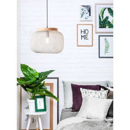 Brilliant - Hanglamp met kabel GIADA 1xE27/40W/230V Ø 39 cm grijs