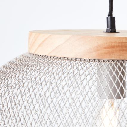 Brilliant - Hanglamp met kabel GIADA 1xE27/40W/230V Ø 39 cm grijs