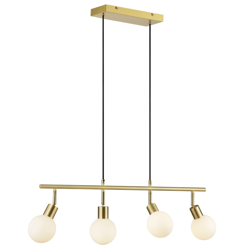 Brilliant - Hanglamp met kabel JORGE 4xG9/10W/230V messing