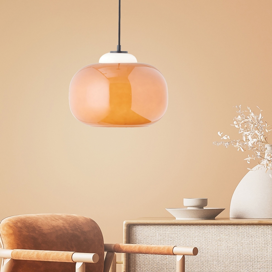 Brilliant - Hanglamp met snoer BLOP 1xE27/60W/230V oranje