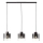 Brilliant - Kroonluchter aan kabel BETH 3xE27/60W/230V zwart/gerookt glas