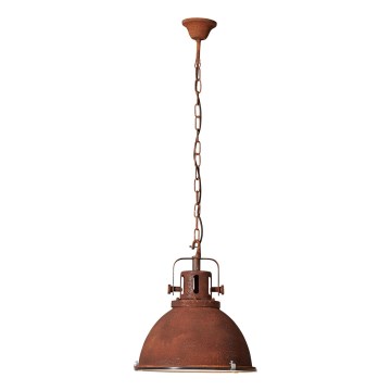 Brilliant - Kroonluchter met ketting JESPER GLAS 1xE27/60W/230V koperen