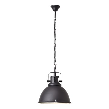 Brilliant - Kroonluchter met ketting JESPER GLAS 1xE27/60W/230V zwart