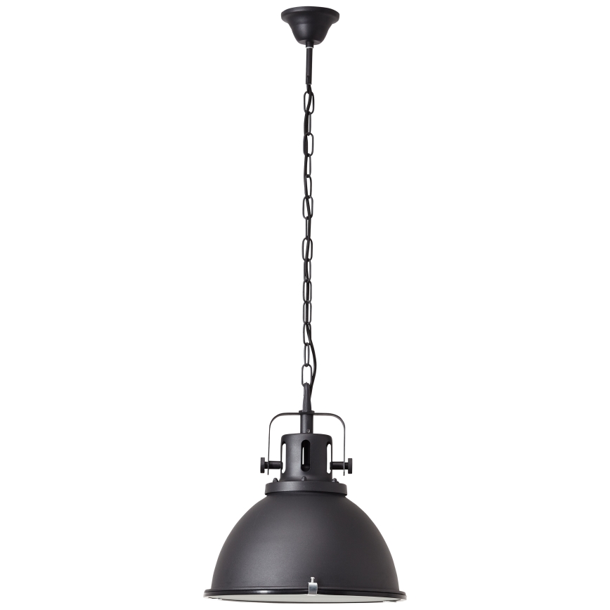 Brilliant - Kroonluchter met ketting JESPER GLAS 1xE27/60W/230V zwart
