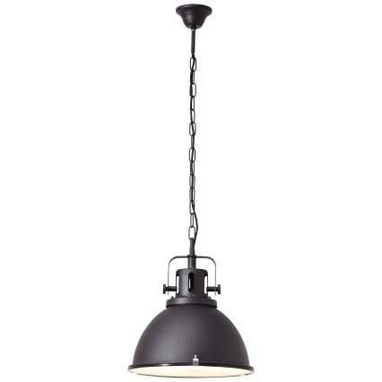 Brilliant - Kroonluchter met ketting JESPER GLAS 1xE27/60W/230V zwart