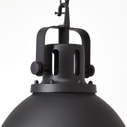 Brilliant - Kroonluchter met ketting JESPER GLAS 1xE27/60W/230V zwart