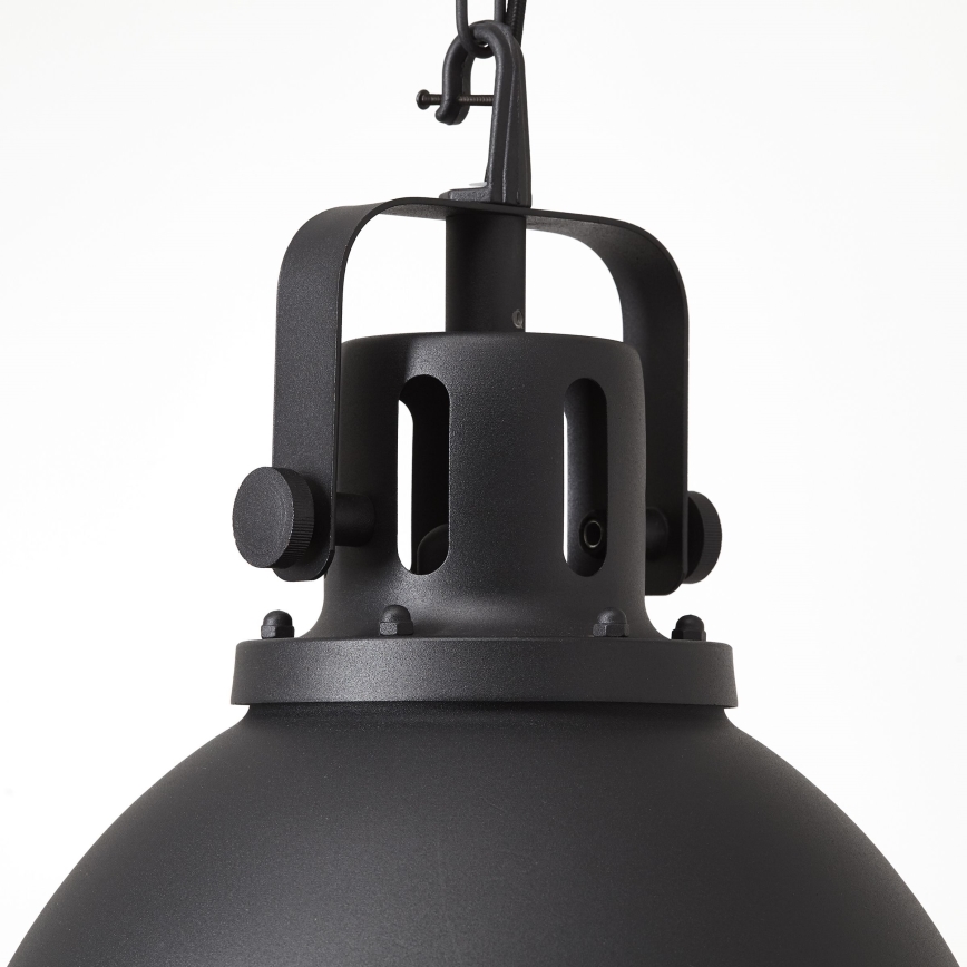 Brilliant - Kroonluchter met ketting JESPER GLAS 1xE27/60W/230V zwart