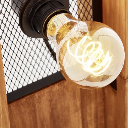 Brilliant - Lampadaire CALANDRA 4xE27/42W/230V en pin