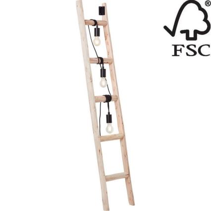 Brilliant - Lampadaire LADDER 3xE27/42W/230V - FSC certifié