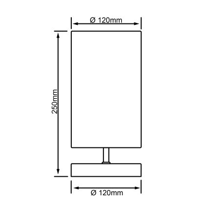 Brilliant - Lampe de table CLARIE 1xE14/40W/230V chrome mat/blanc