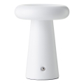 Brilliant - Lampe de table d'extérieur tactile LED dimmable MUFFIN LED/3W/5V USB 2600 mAh IP44 blanche