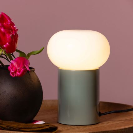 Brilliant - Lampe de table KNUT 1xE27/25W/230V vert/blanc
