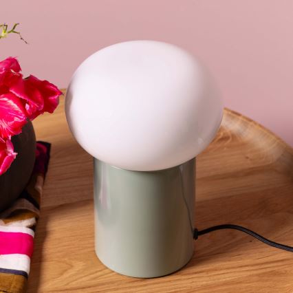 Brilliant - Lampe de table KNUT 1xE27/25W/230V vert/blanc