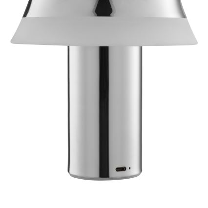 Brilliant - Lampe de table LED tactile, dimmable et rechargeable KINICH LED/2,5W/5V 2700K 2600 mAh chrome brillant